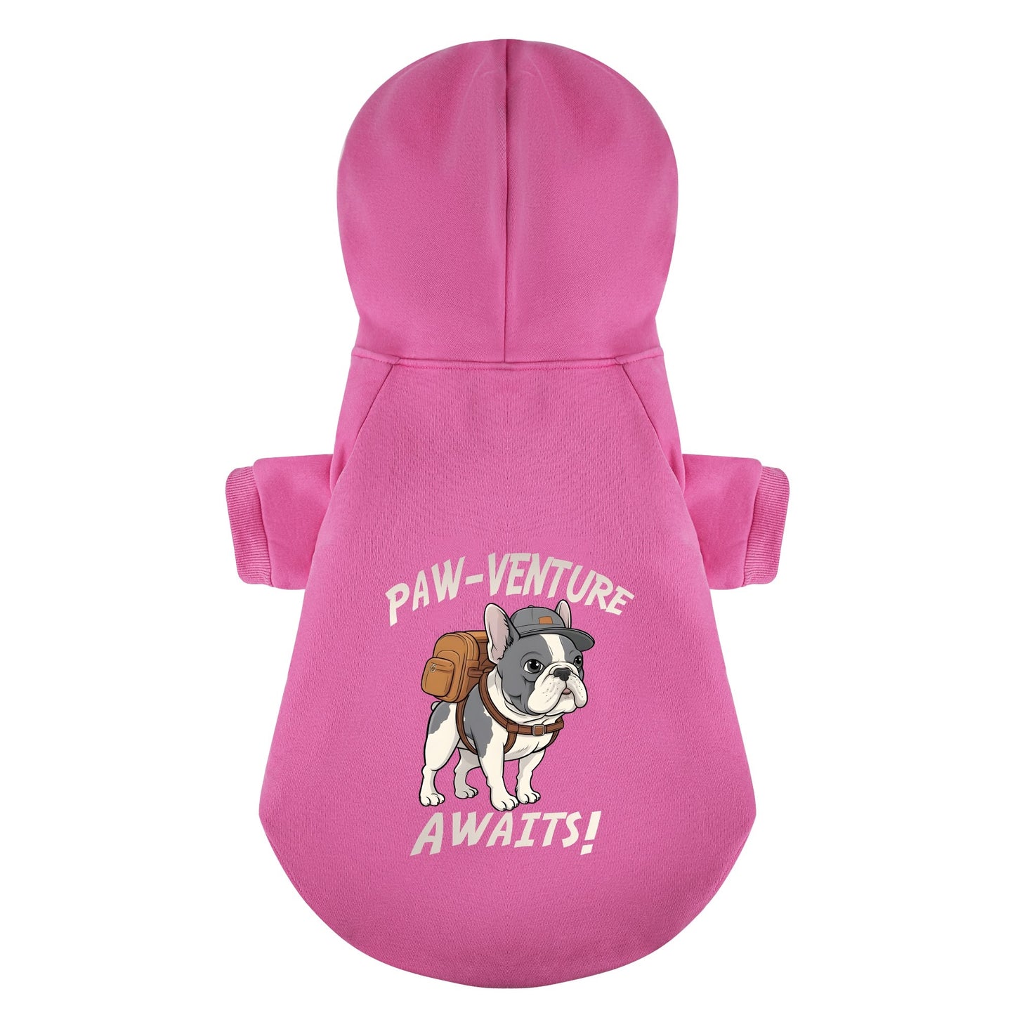 Paw-venture Awaits! - Personalized French Bulldog Hoodies with Funny Quotes – Stylish, Cozy, and Premium 100% Cotton