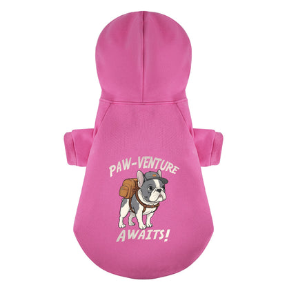 Paw-venture Awaits! - Personalized French Bulldog Hoodies with Funny Quotes – Stylish, Cozy, and Premium 100% Cotton