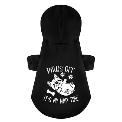 Paws off, it’s my nap time - Personalized French Bulldog Hoodies with Funny Quotes – Stylish, Cozy, and Premium 100% Cotton