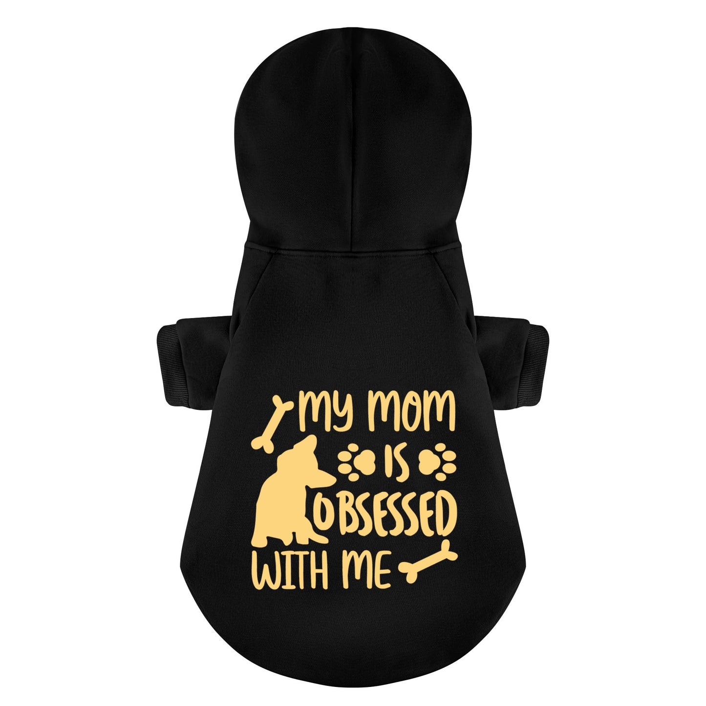 MY MOM IS OBSESSED WITH ME - Personalized French Bulldog Hoodies with Funny Quotes – Stylish, Cozy, and Premium 100% Cotton