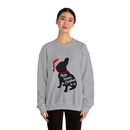 Festive Frenchie Christmas Sweater -  Unisex Sweatshirt