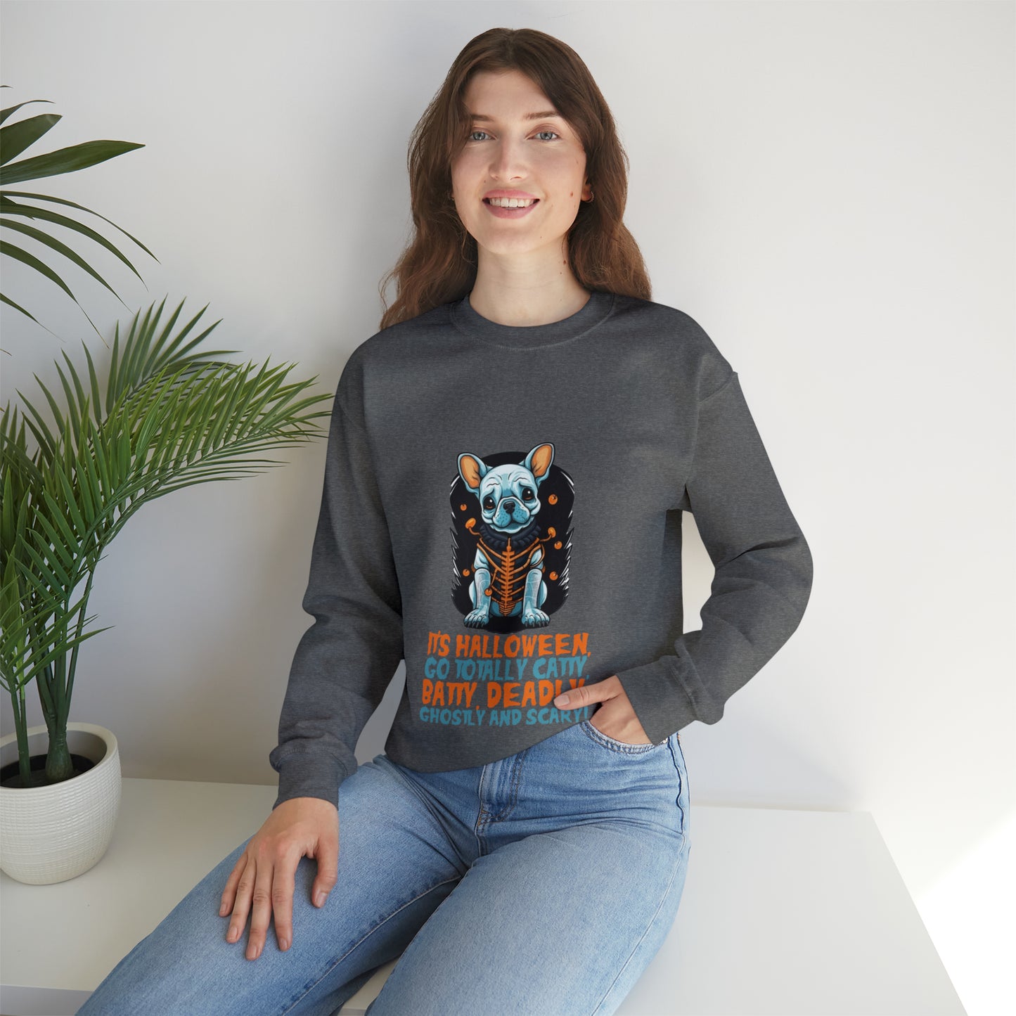 Catty Batty Halloween  Unisex Sweatshirt