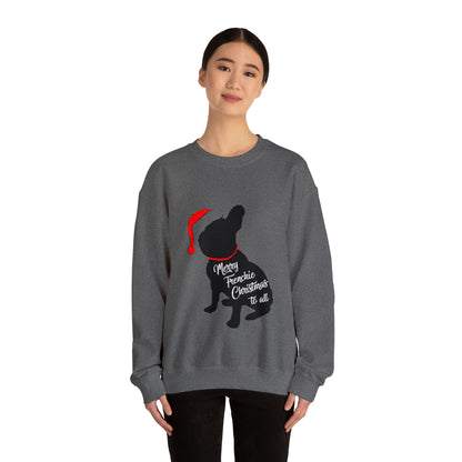 Festive Frenchie Christmas Sweater -  Unisex Sweatshirt