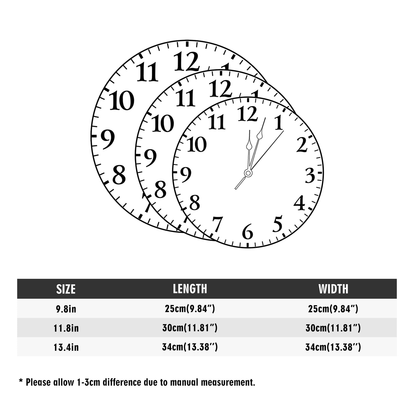 Aspen - Frameless Wall Clock