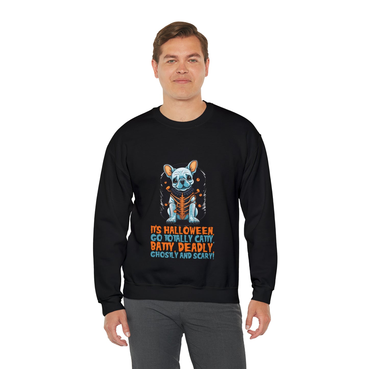 Catty Batty Halloween  Unisex Sweatshirt