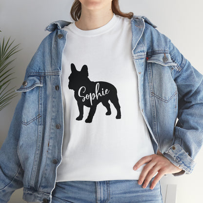 personalized  T-shirt with Frenchie Name - Unisex Tshirt