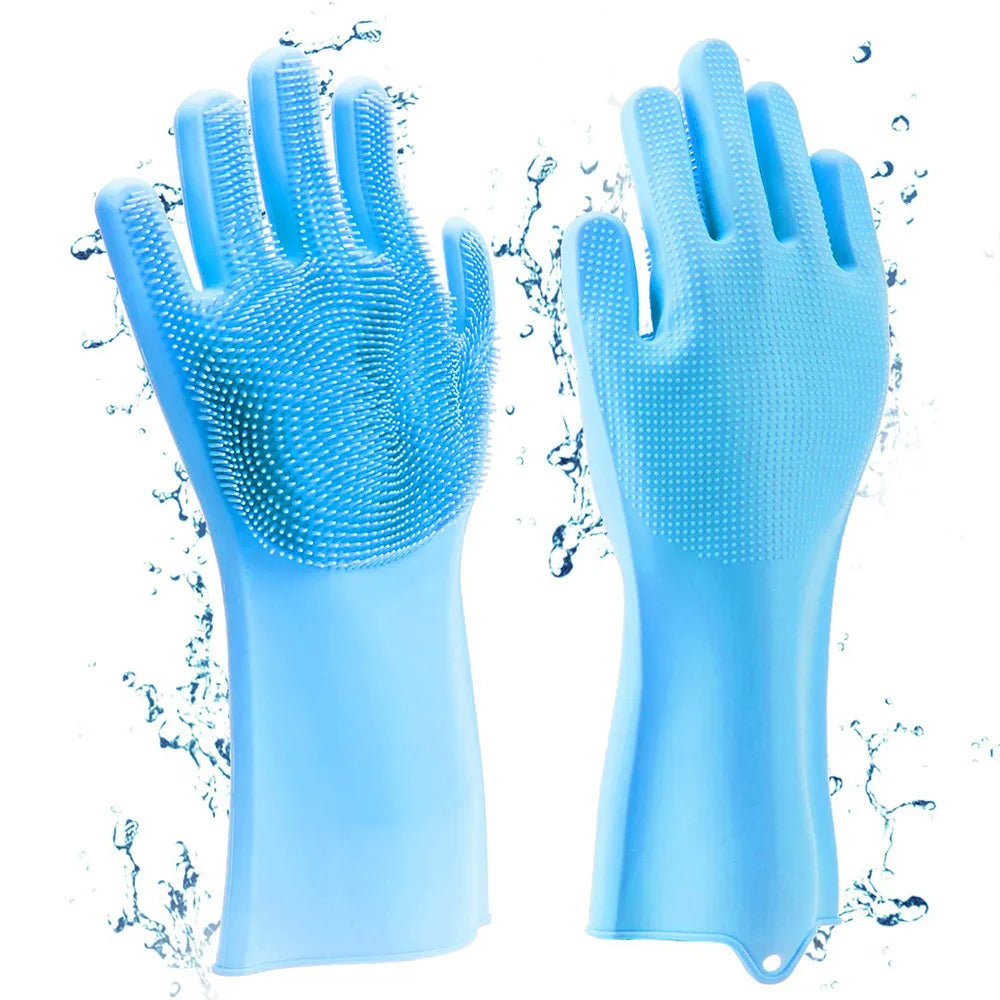 Department Store Dishwashing Cleaning Gloves Magic Silicone Rubber