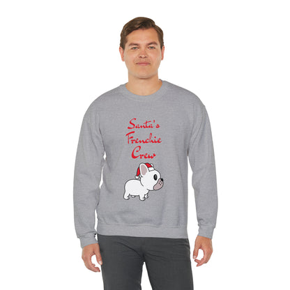 Santa's Frenchie Crew Sweater -  Unisex Sweatshirt