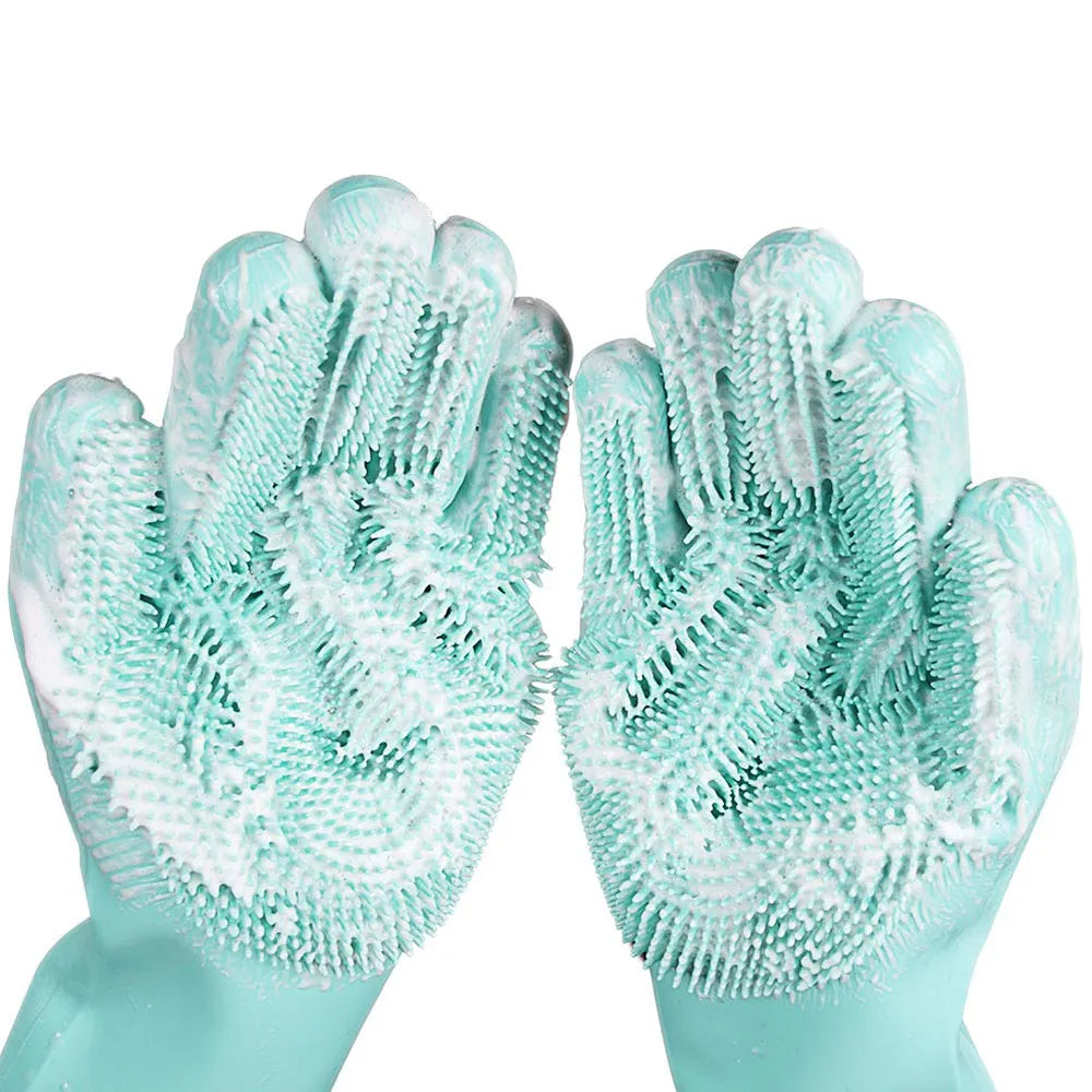 Department Store Dishwashing Cleaning Gloves Magic Silicone Rubber