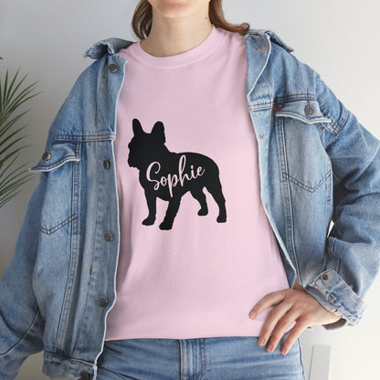 personalized  T-shirt with Frenchie Name - Unisex Tshirt