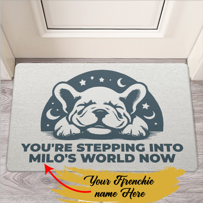 Personalized Doormat with Frenchie Name - Doormat