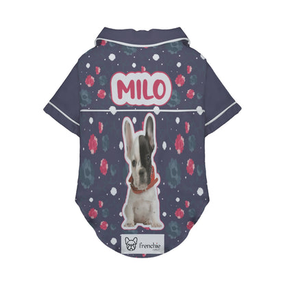 Custom French Bulldog Pajamas with Your Dog’s Name and Photo