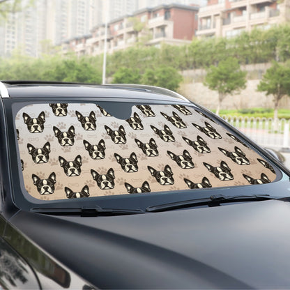 Otis - Windshield Sunshade for Boston Terrier lovers