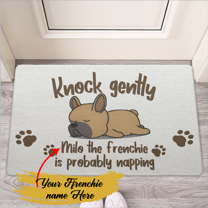 Personalized Doormat with Frenchie Name - Doormat