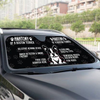 Bossy  - Windshield Sunshade for Boston Terrier lovers