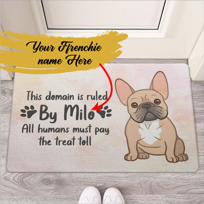 Personalized Doormat with Frenchie Name - Doormat