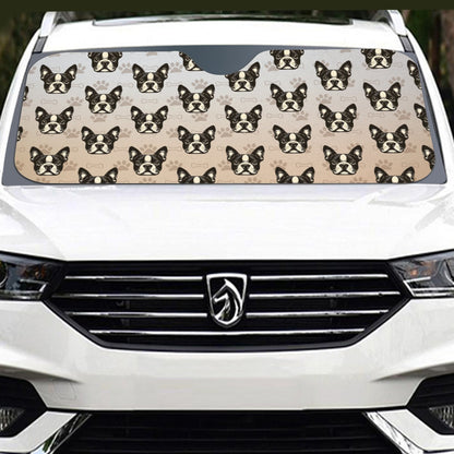 Otis - Windshield Sunshade for Boston Terrier lovers