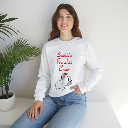 Santa's Frenchie Crew Sweater -  Unisex Sweatshirt