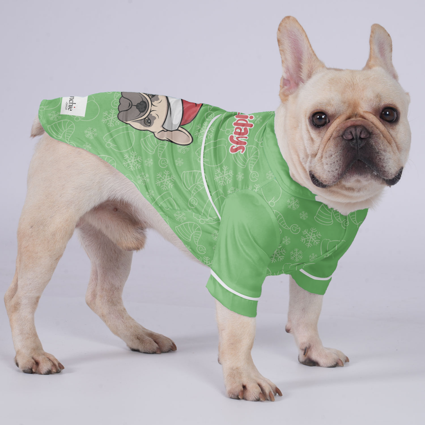 Happy Holidays - Pajamas for French bulldog