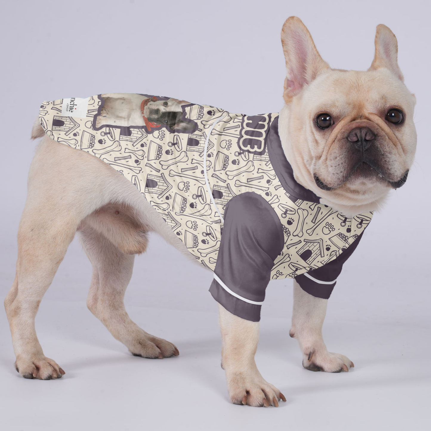 Personalized Pajamas with Your French Bulldog's Name and Picture