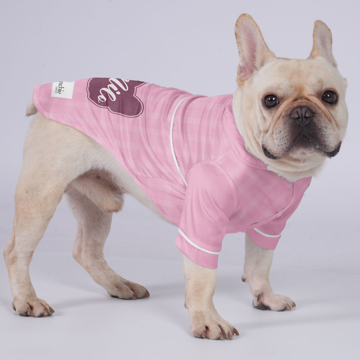 Custom French Bulldog Pajamas Featuring Your Dog's Name