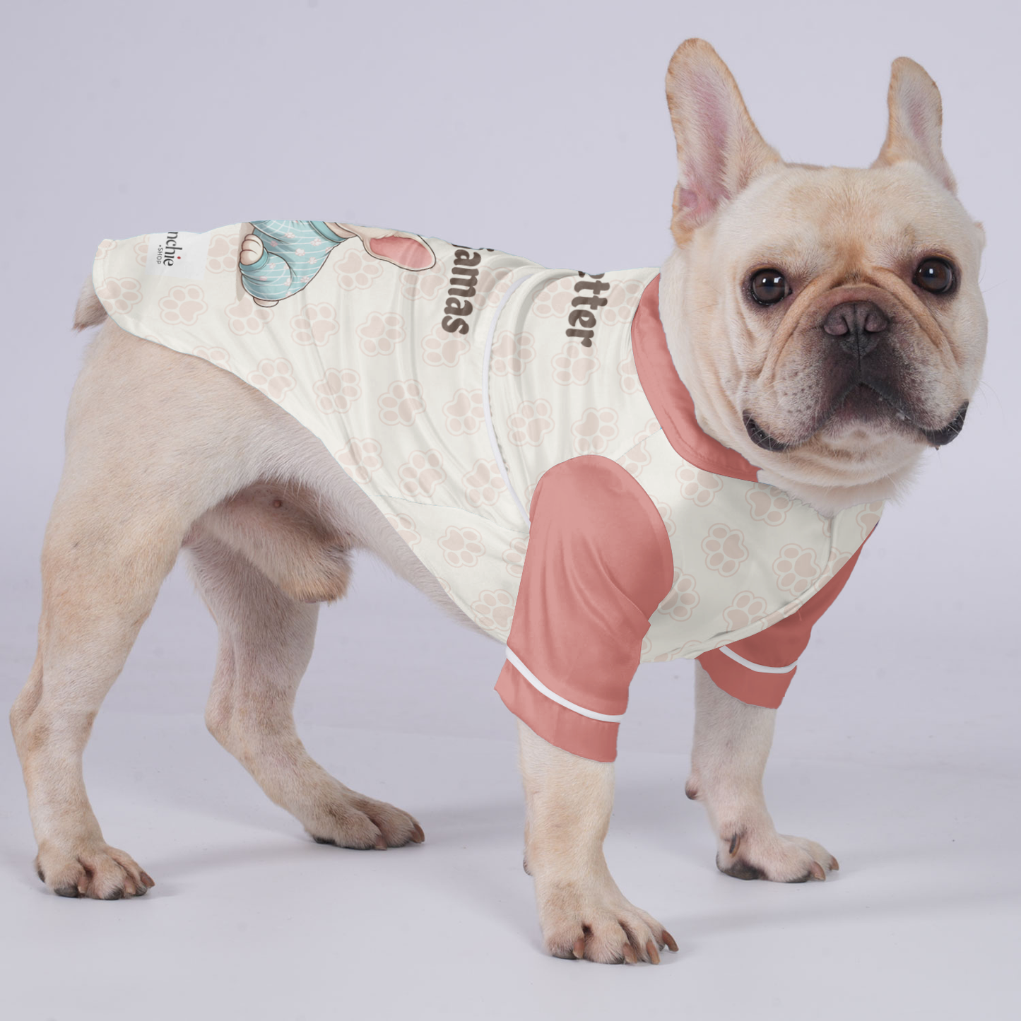 Life is better in pajamas - Pajamas for French bulldog