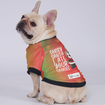 Sorry Santa I ate your cookies - Jacket for French bulldog