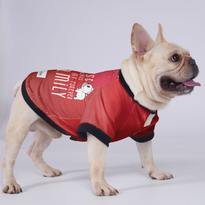 First Christmas with my Furever Family - Jacket for French bulldog