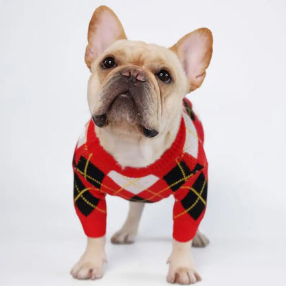 BarkBerry-Frenchie-Adorable-Red-Plaid-Knitted-Sweater-www.frenchie.shop