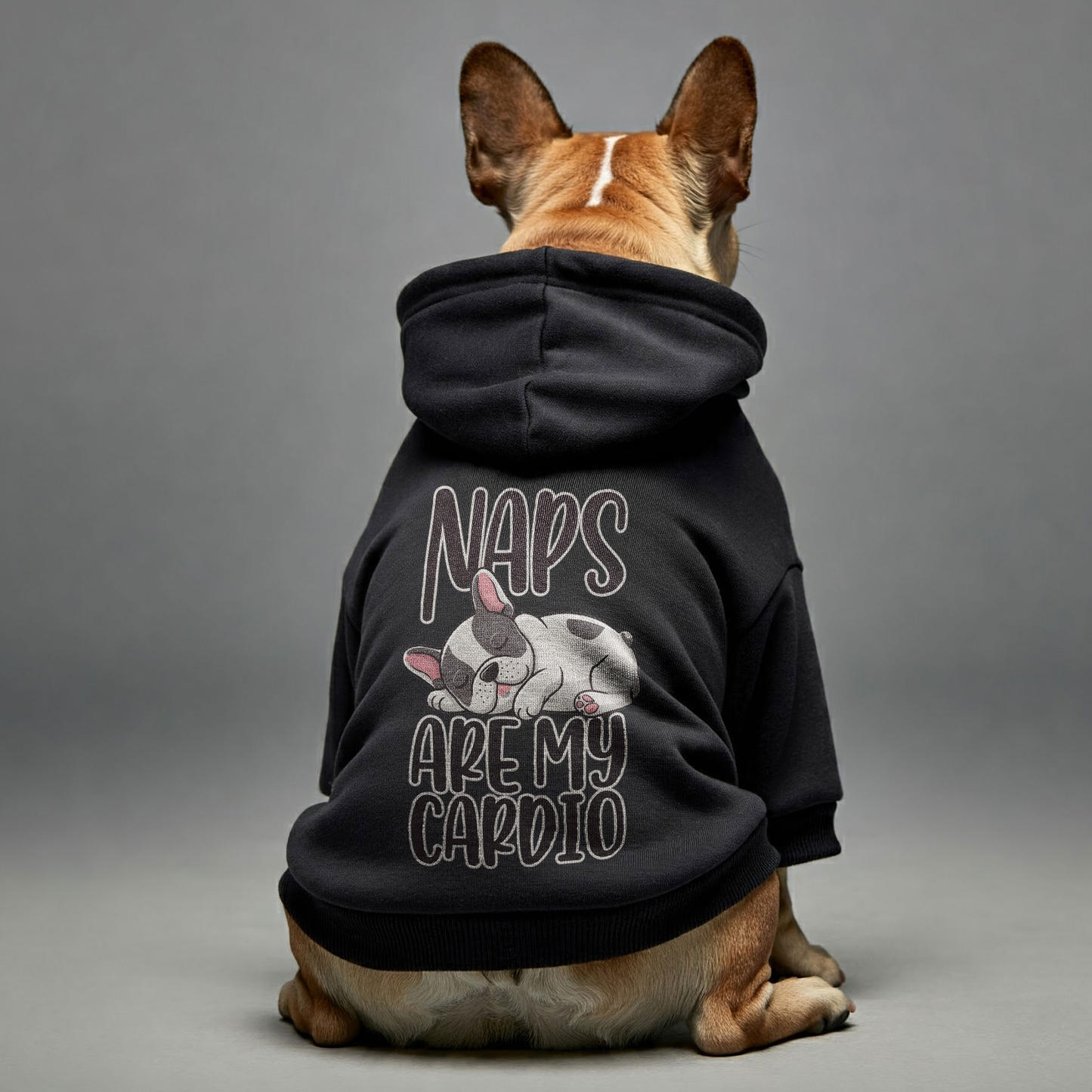 Naps are my cardio - Personalized French Bulldog Hoodies with Funny Quotes – Stylish, Cozy, and Premium 100% Cotton