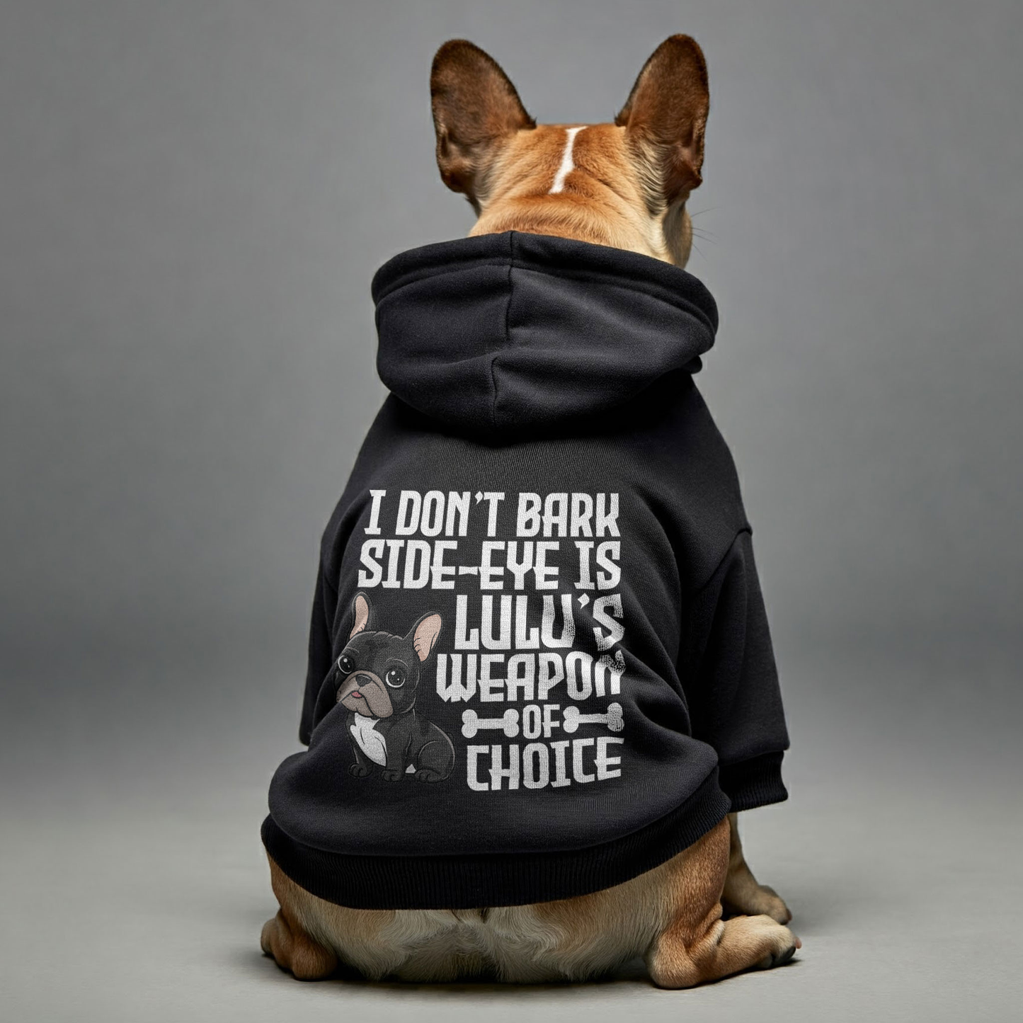 Personalized French Bulldog Hoodies with Funny Quotes and Custom Name – Stylish, Cozy, and Premium 100% Cotton