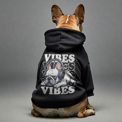 Vibes - Personalized French Bulldog Hoodies with Funny Quotes – Stylish, Cozy, and Premium 100% Cotton