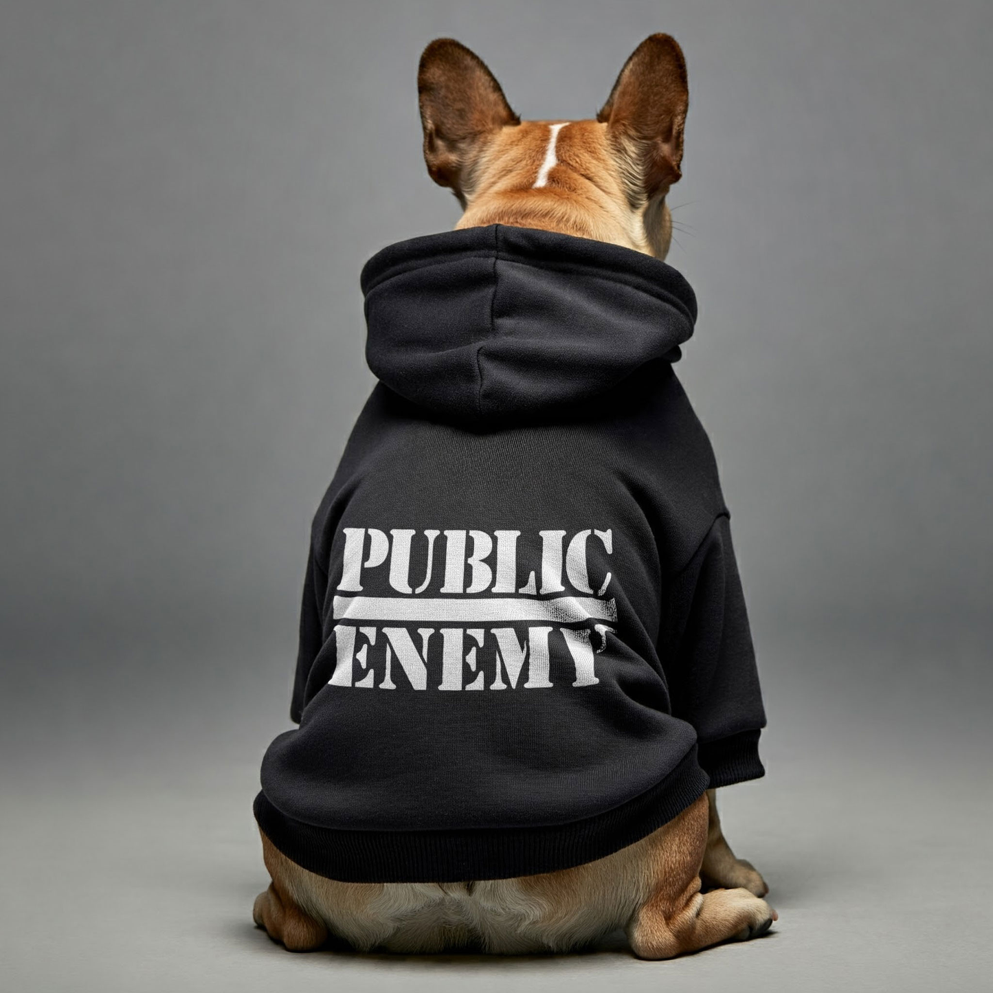 PUBLIC ENEMY -  Personalized French Bulldog Hoodies with Funny Quotes – Stylish, Cozy, and Premium 100% Cotton