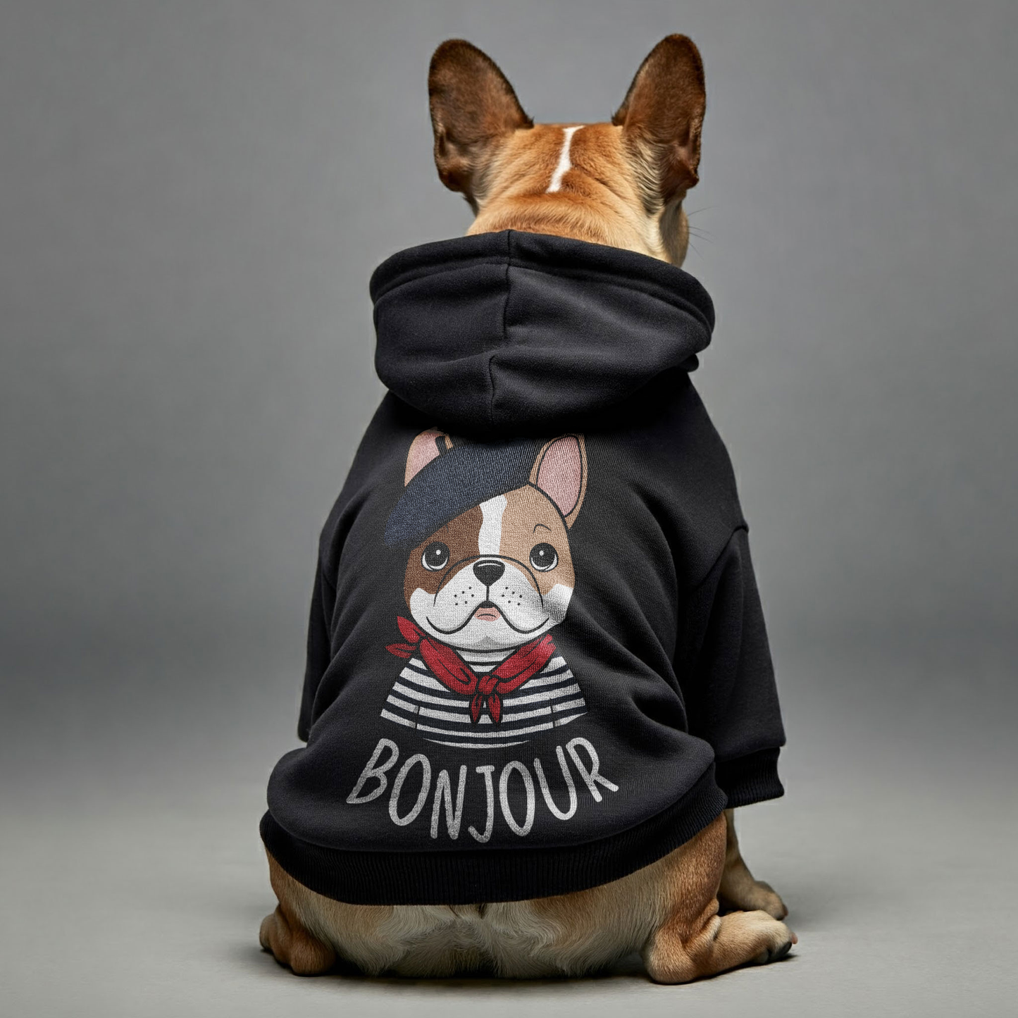 BONJOUR - Personalized French Bulldog Hoodies with Funny Quotes – Stylish, Cozy, and Premium 100% Cotton