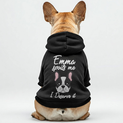 Personalized French Bulldog Hoodies with Owner's Name and Funny Quotes – Stylish, Cozy, and Premium 100% Cotton