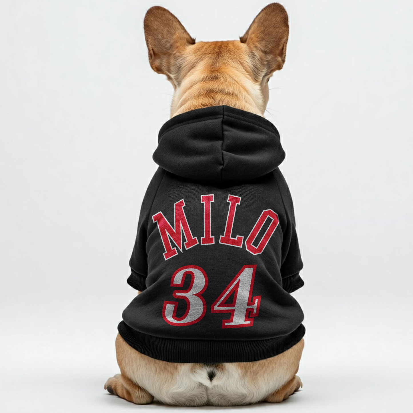 Personalized French Bulldog Hoodies with Custom Name and Number – Stylish, Cozy, and Premium 100% Cotton