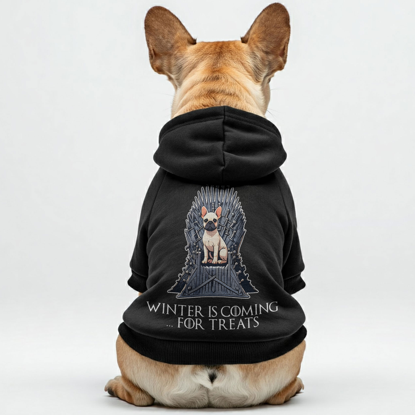 Winter is Coming… for Treats - Personalized French Bulldog Hoodies with Funny Quotes – Stylish, Cozy, and Premium 100% Cotton