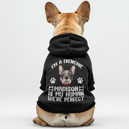 Personalized French Bulldog Hoodies with Owner's Name and Funny Quotes – Stylish, Cozy, and Premium 100% Cotton