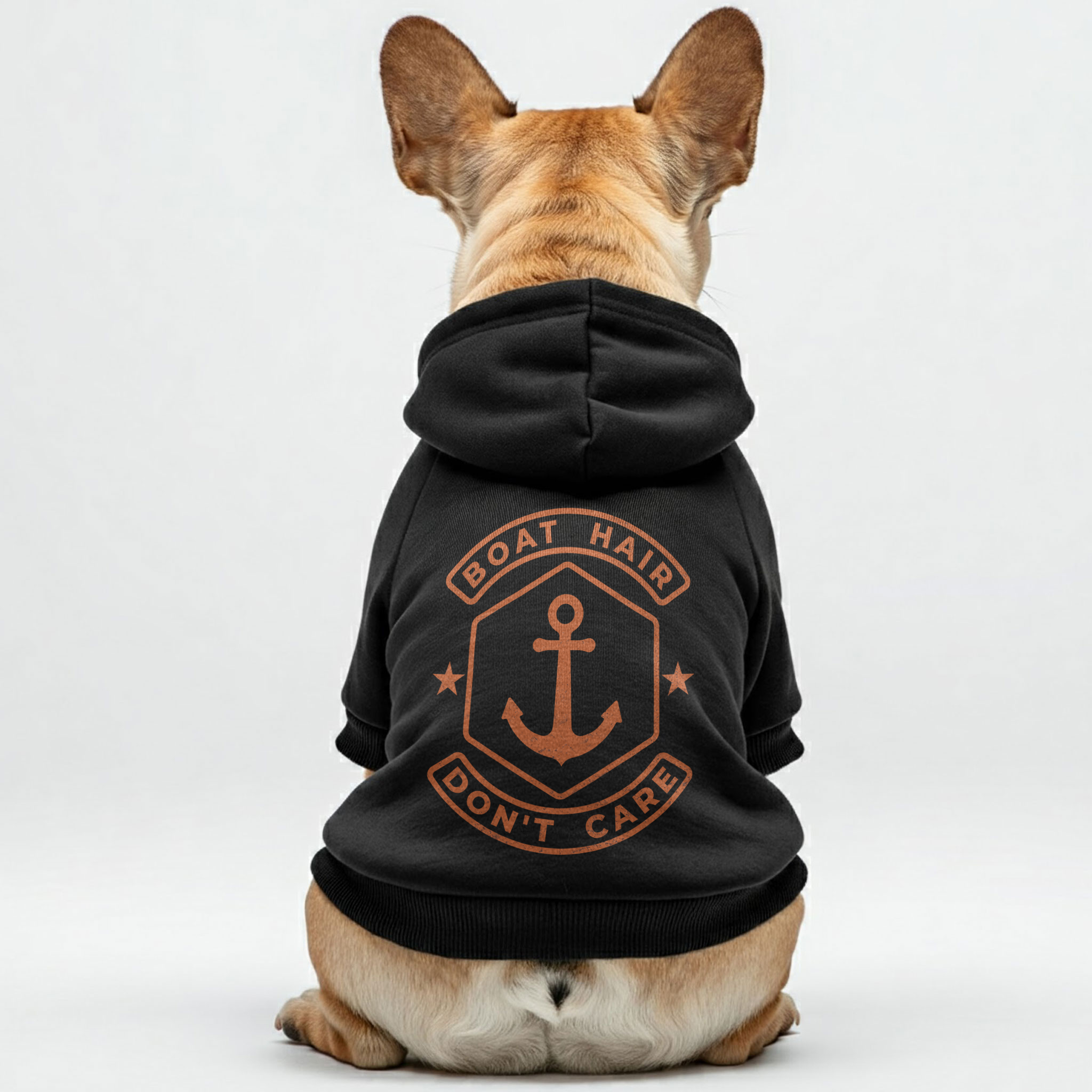 Boat Hair, Don't Care - Personalized French Bulldog Hoodies with Funny ...