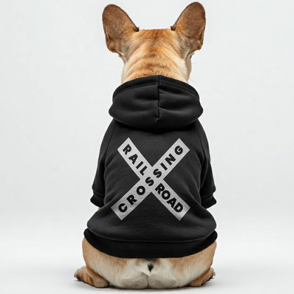 RAILROAD CROSSING - Personalized French Bulldog Hoodies with Funny Quotes – Stylish, Cozy, and Premium 100% Cotton