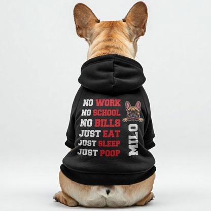 Personalized French Bulldog Hoodies with Funny Quotes and Custom Name – Stylish, Cozy, and Premium 100% Cotton