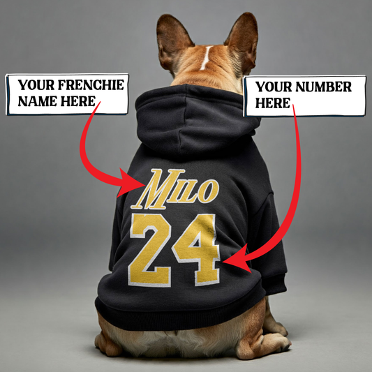 Personalized French Bulldog Hoodies with Custom Name and Number – Stylish, Cozy, and Premium 100% Cotton