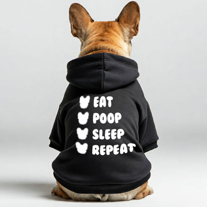 Repeat - Personalized French Bulldog Hoodies with Funny Quotes – Stylish, Cozy, and Premium 100% Cotton