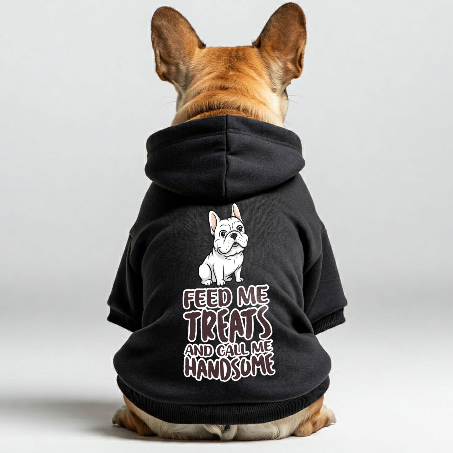 Feed me - Personalized French Bulldog Hoodies with Funny Quotes – Stylish, Cozy, and Premium 100% Cotton