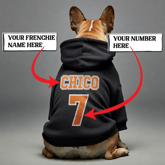 Personalized French Bulldog Hoodies with Custom Name and Number – Stylish, Cozy, and Premium 100% Cotton