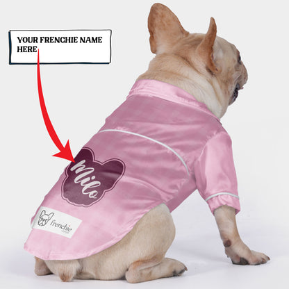 Custom French Bulldog Pajamas Featuring Your Dog's Name