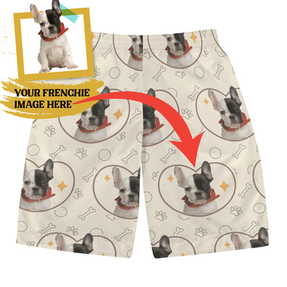 Custom Mens All Over Print Shorts with French Bulldog image