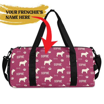 Personalized Gym Bag for Frenchie Lovers with Your Frenchie’s Name