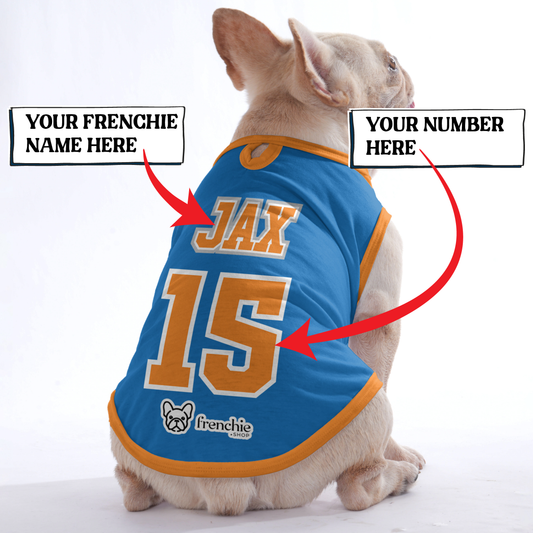 Custom Frenchie Shirt with Name & Number - Frenchie Shop Original