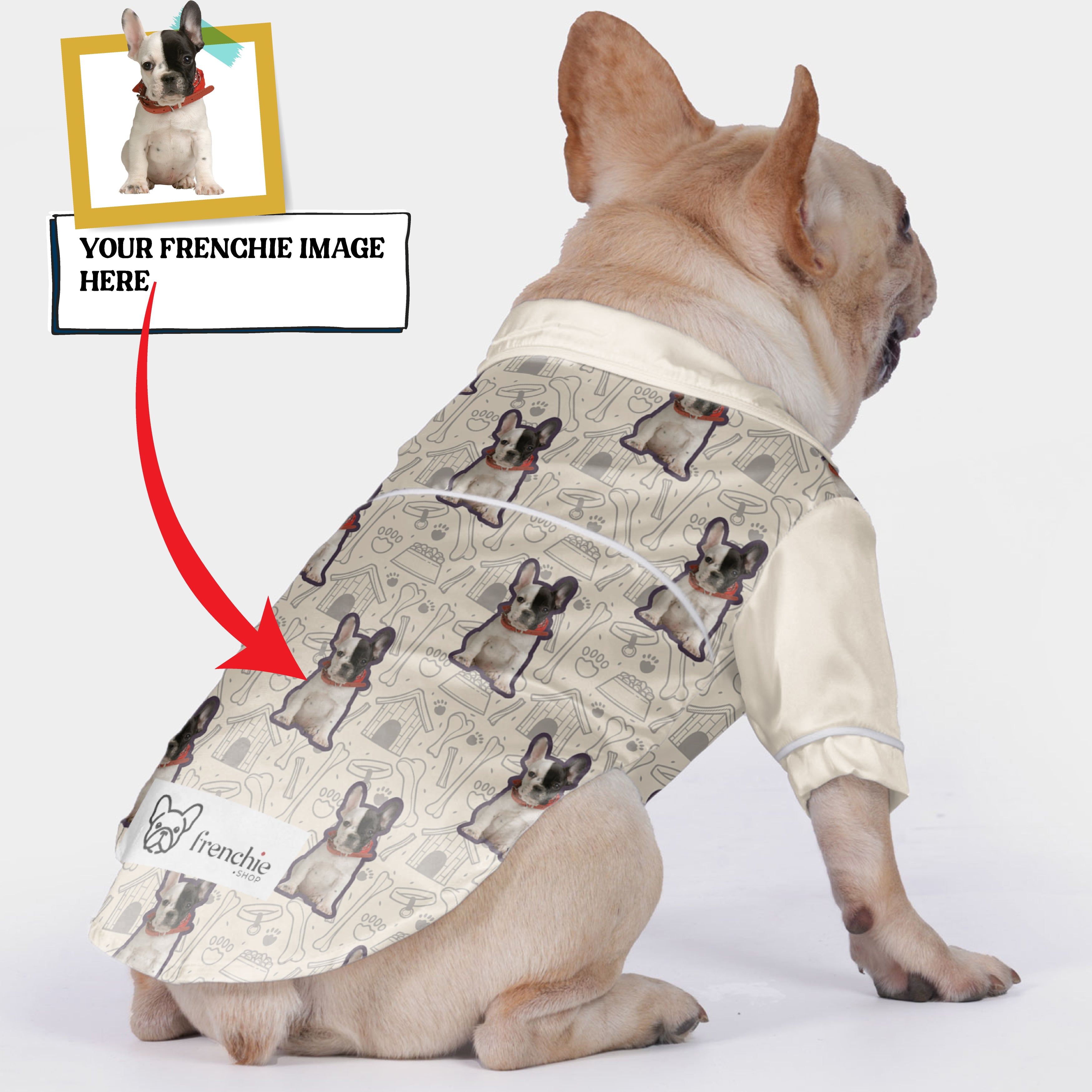 French Bulldog Pajamas Designed with Your Frenchie s Image